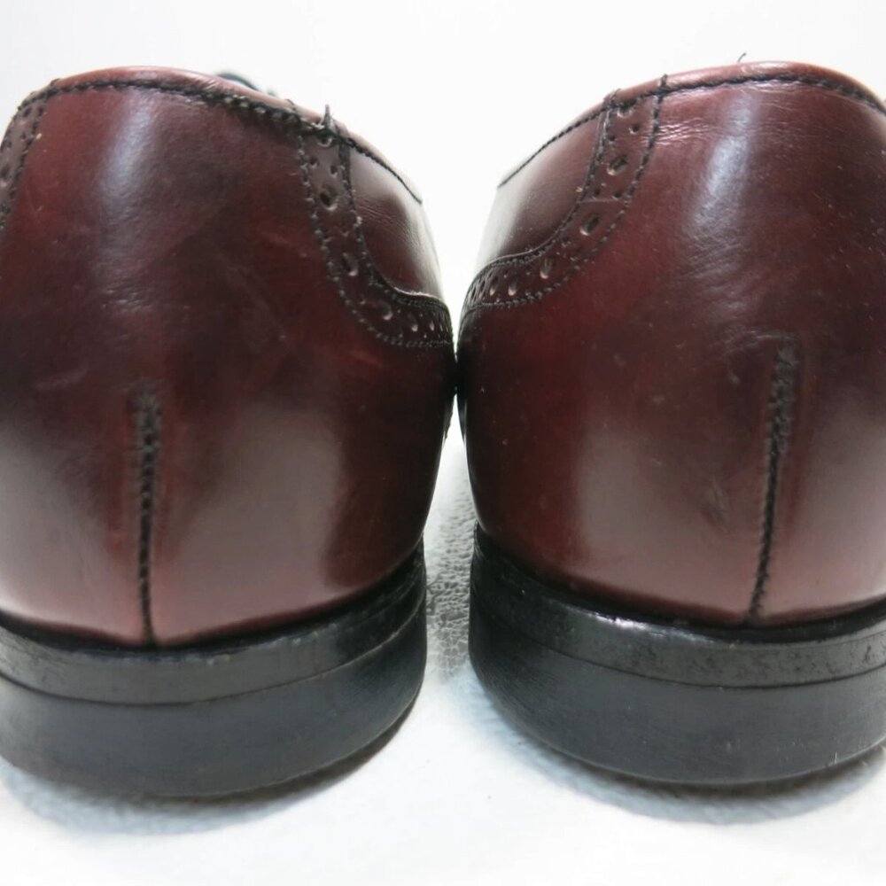 Thom McAn Brogue Leather Wingtip Derby Dress Shoes Men's Footwear Sz 9.5 W - Picture 3 of 7